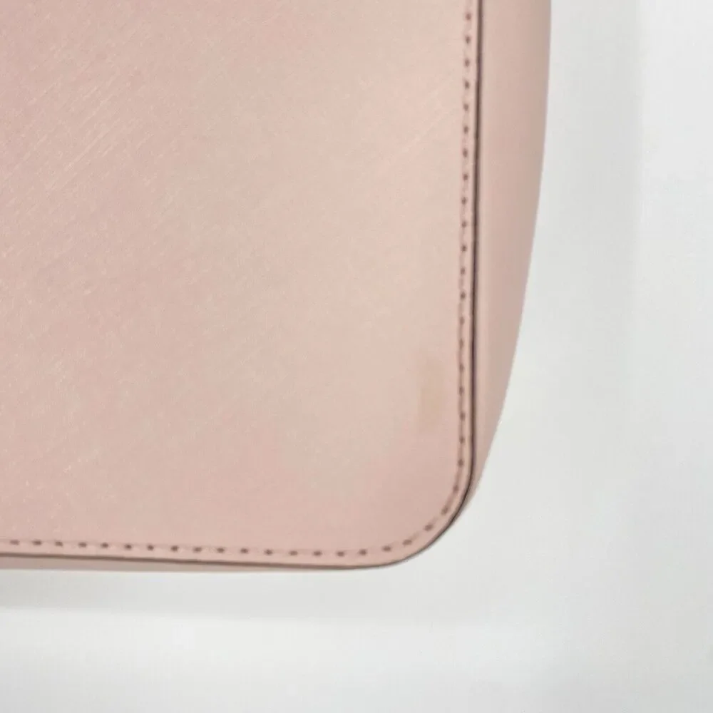 Michael Kors Brandi Leather Shoulder Bag Pink Gold Chain Strap New With Tags - Picture 5 of 10